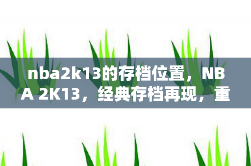 nba2k13的存档位置，NBA 2K13，经典存档再现，重温篮球梦