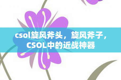 csol旋风斧头，旋风斧子，CSOL中的近战神器