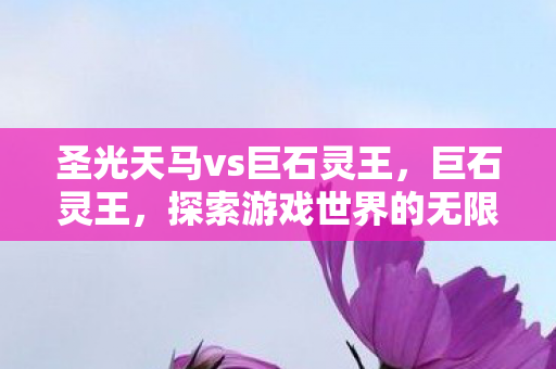 圣光天马vs巨石灵王，巨石灵王，探索游戏世界的无限可能