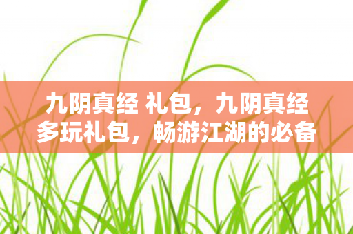 九阴真经 礼包，九阴真经多玩礼包，畅游江湖的必备神器