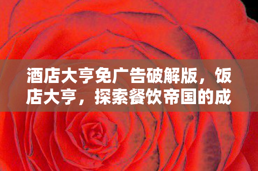 酒店大亨免广告破解版，饭店大亨，探索餐饮帝国的成功之道