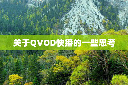 关于QVOD快播的一些思考