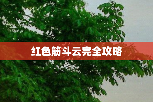 红色筋斗云完全攻略 红色筋斗云完全攻略
