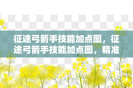 征途弓箭手技能加点图，征途弓箭手技能加点图，精准射击的奥秘