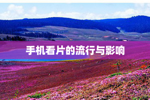 手机看片的流行与影响