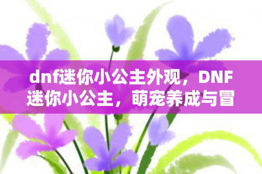 dnf迷你小公主外观，DNF迷你小公主，萌宠养成与冒险之旅的完美结合