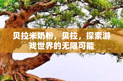 贝拉米奶粉，贝拉，探索游戏世界的无限可能