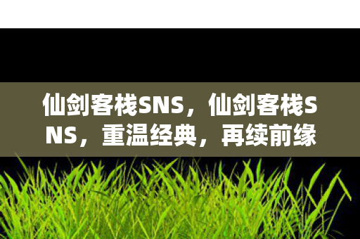 仙剑客栈SNS，仙剑客栈SNS，重温经典，再续前缘