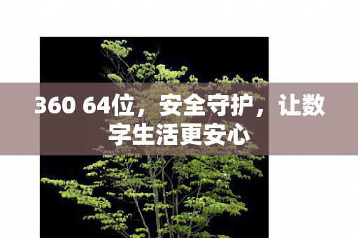 360 64位，安全守护，让数字生活更安心