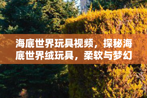 海底世界玩具视频，探秘海底世界绒玩具，柔软与梦幻的海洋奇遇