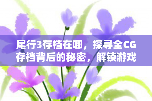 尾行3存档在哪，探寻全CG存档背后的秘密，解锁游戏世界的无限可能