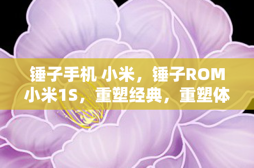 锤子手机 小米，锤子ROM小米1S，重塑经典，重塑体验