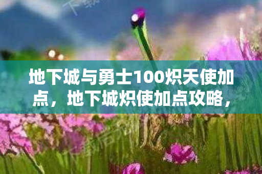 地下城与勇士100炽天使加点，地下城炽使加点攻略，打造高效战斗力的关键
