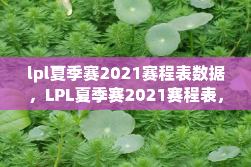 lpl夏季赛2021赛程表数据，LPL夏季赛2021赛程表，战火重燃，群雄逐鹿