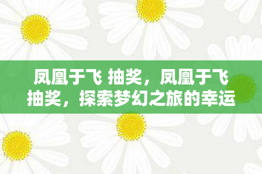 凤凰于飞 抽奖，凤凰于飞抽奖，探索梦幻之旅的幸运之门