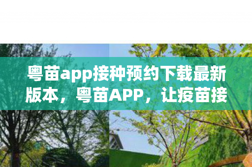 粤苗app接种预约下载最新版本，粤苗APP，让疫苗接种预约更便捷