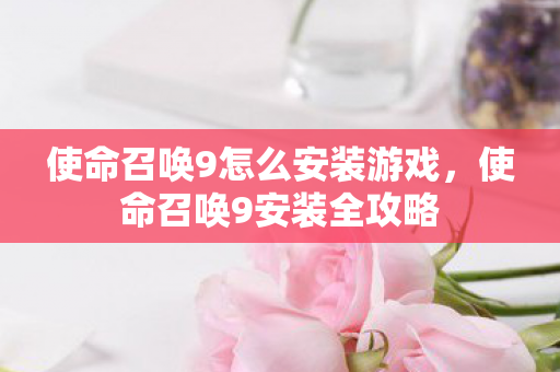 使命召唤9怎么安装游戏，使命召唤9安装全攻略