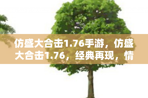 仿盛大合击1.76手游，仿盛大合击1.76，经典再现，情怀与创新的碰撞