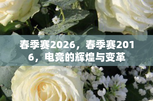 春季赛2026，春季赛2016，电竞的辉煌与变革