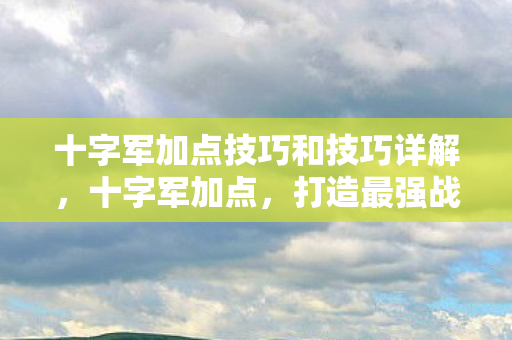 十字军加点技巧和技巧详解，十字军加点，打造最强战士的加点攻略