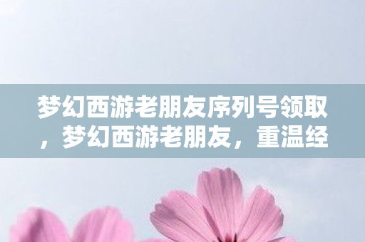 梦幻西游老朋友序列号领取，梦幻西游老朋友，重温经典，再续前缘