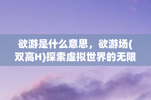 欲游是什么意思，欲游场(双高H)探索虚拟世界的无限可能