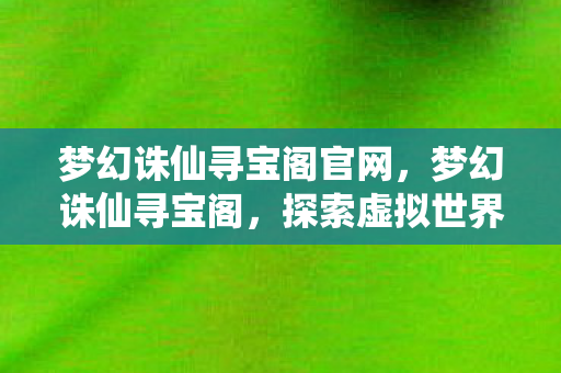 梦幻诛仙寻宝阁官网，梦幻诛仙寻宝阁，探索虚拟世界的无尽宝藏
