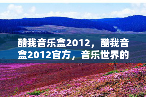 酷我音乐盒2012，酷我音盒2012官方，音乐世界的时光机