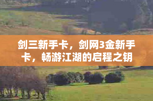 剑三新手卡，剑网3金新手卡，畅游江湖的启程之钥