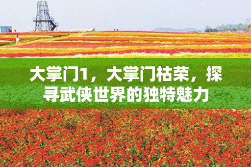 大掌门1，大掌门枯荣，探寻武侠世界的独特魅力