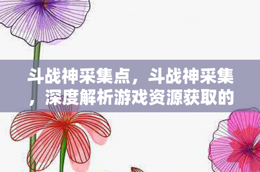 斗战神采集点，斗战神采集，深度解析游戏资源获取的艺术