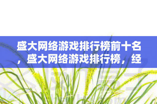 盛大网络游戏排行榜前十名，盛大网络游戏排行榜，经典与创新的碰撞