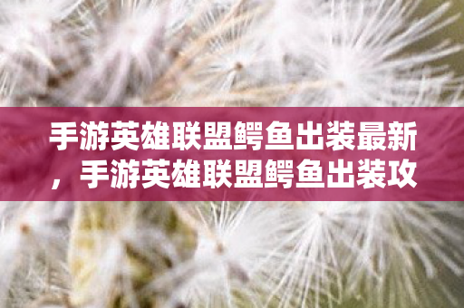 手游英雄联盟鳄鱼出装最新，手游英雄联盟鳄鱼出装攻略，打造最强鳄鱼