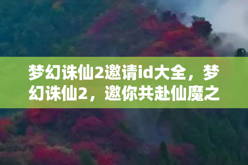 梦幻诛仙2邀请id大全，梦幻诛仙2，邀你共赴仙魔之旅