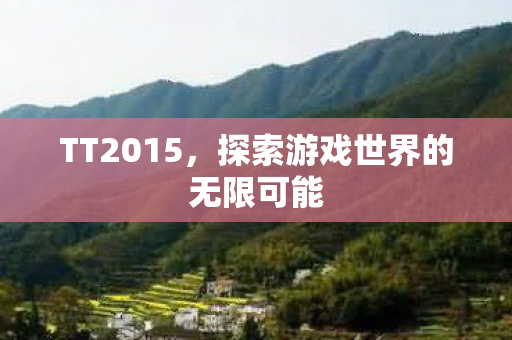 TT2015，探索游戏世界的无限可能