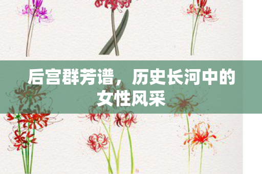 后宫群芳谱，历史长河中的女性风采