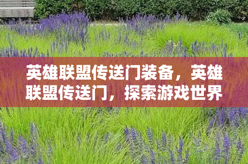 英雄联盟传送门装备，英雄联盟传送门，探索游戏世界的无限可能