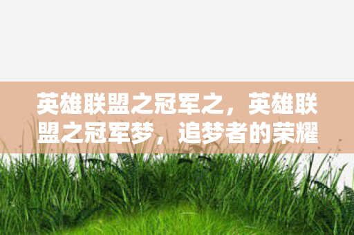 英雄联盟之冠军之，英雄联盟之冠军梦，追梦者的荣耀征程