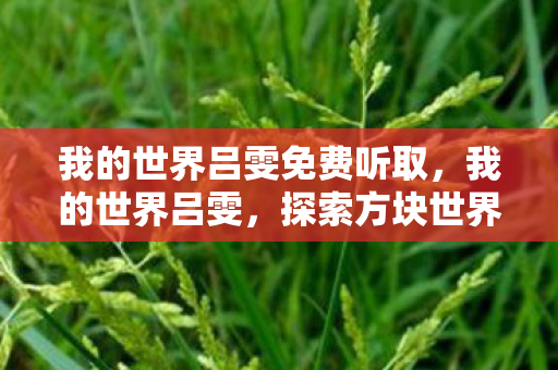 我的世界吕雯免费听取，我的世界吕雯，探索方块世界的奇妙之旅