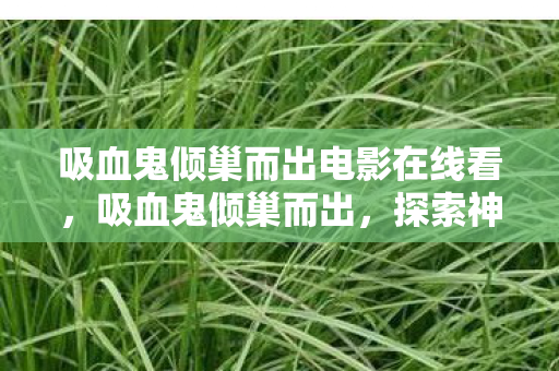 吸血鬼倾巢而出电影在线看，吸血鬼倾巢而出，探索神秘世界的奇幻之旅