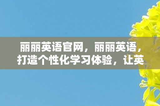 丽丽英语官网，丽丽英语，打造个性化学习体验，让英语学习更有趣