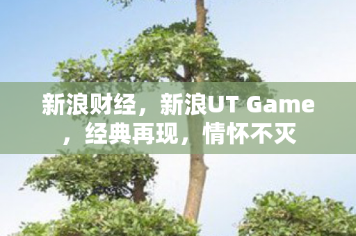 新浪财经，新浪UT Game，经典再现，情怀不灭
