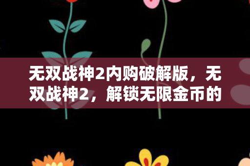 无双战神2内购破解版，无双战神2，解锁无限金币的终极攻略