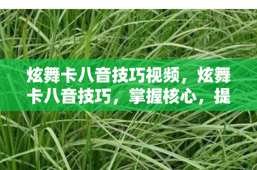 炫舞卡八音技巧视频，炫舞卡八音技巧，掌握核心，提升胜率