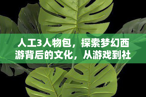 人工3人物包，探索梦幻西游背后的文化，从游戏到社交的跨越