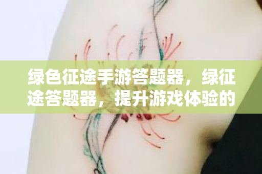 绿色征途手游答题器，绿征途答题器，提升游戏体验的得力助手