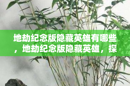 地劫纪念版隐藏英雄有哪些，地劫纪念版隐藏英雄，探寻未知的英雄之旅