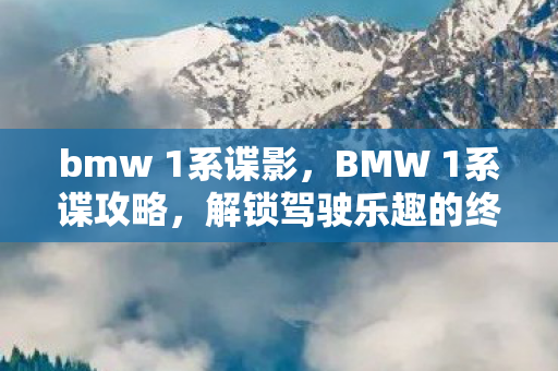 bmw 1系谍影，BMW 1系谍攻略，解锁驾驶乐趣的终极指南