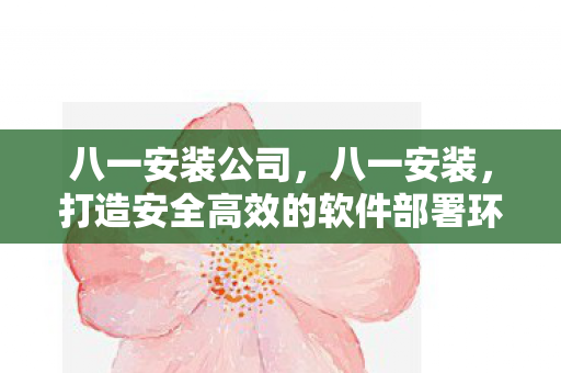 八一安装公司，八一安装，打造安全高效的软件部署环境