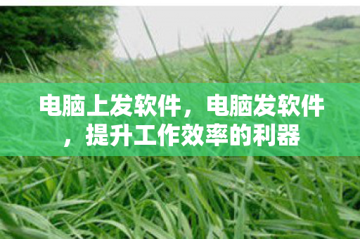 电脑上发软件，电脑发软件，提升工作效率的利器